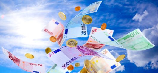 Euros fallen vom Himmel 